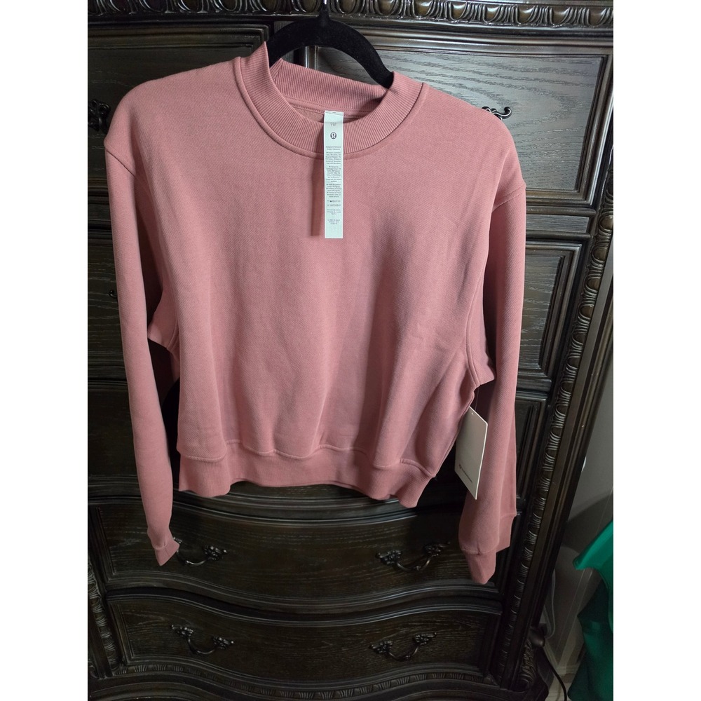 Lululemon Steady State Oversized Crew Sweatshirt Red Dust XXS LW3KCQS